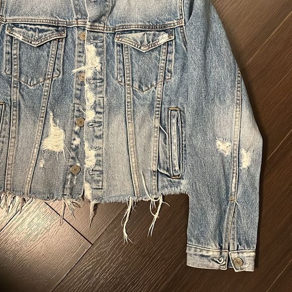 GRLFRND Cara Cropped Denim Jacket, Medium - Picture 7 of 10